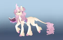 Size: 1280x815 | Tagged: safe, artist:akumajdragon, derpibooru import, oc, pony, unicorn, cloven hooves, image, jpeg, magic, magical lesbian spawn, offspring, parent:fluttershy, parent:twilight sparkle, parents:twishy, solo