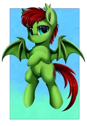 Size: 2508x3597 | Tagged: safe, artist:pridark, derpibooru import, oc, unofficial characters only, bat pony, pony, bat pony oc, bat wings, blue eyes, cutie mark, flying, high res, image, male, patreon, patreon reward, png, solo, wings