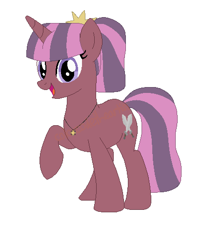 Size: 418x462 | Tagged: safe, artist:colorcodetheartist, artist:selenaede, derpibooru import, oc, oc:liquid courage, unicorn, crossover ship offspring, derpibooru exclusive, female, image, jewelry, necklace, not twilight sparkle, offspring, parent:osomatsu matsuno, parent:twilight sparkle, parents:osotwi, png, simple background, solo, solo female, white background