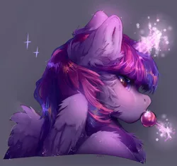 Size: 1035x974 | Tagged: safe, artist:grach_449, derpibooru import, twilight sparkle, twilight sparkle (alicorn), alicorn, pony, candy, food, image, jpeg, levitation, magic, solo, sparkles, sucker, telekinesis