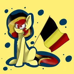 Size: 960x960 | Tagged: safe, derpibooru import, oc, oc:chocolate sweets, ponified, pony, belgium, image, nation ponies, png, solo