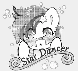 Size: 1085x1000 | Tagged: safe, artist:prise boom, artist:priseboom, derpibooru import, stardancer, earth pony, pony, black and white, bust, comic, fanart, glasses, grayscale, hairpin, image, manga, monochrome, my little pony, png, points, portrait, solo, space, star dancer appreciation collab, stars
