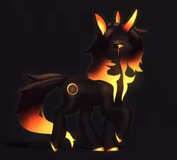 Size: 1600x1448 | Tagged: safe, artist:proxicute, derpibooru import, oc, oc:callipso, unofficial characters only, pony, unicorn, black hole, glowing cutie mark, glowing eyes, glowing horn, glowing mane, horn, image, png, solo