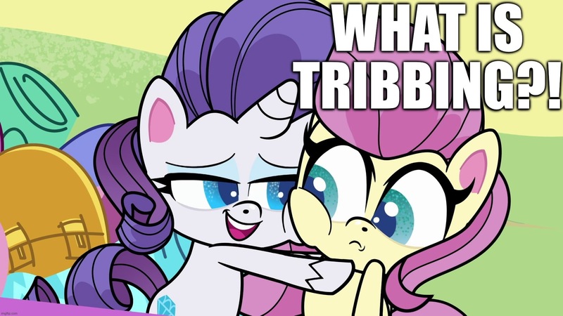 Size: 1920x1080 | Tagged: suggestive, derpibooru import, edit, edited screencap, screencap, fluttershy, rarity, pony, unicorn, my little pony: pony life, bedroom eyes, caption, female, flarity, image, image macro, implied lesbian, implied scissoring, implied tribadism, jpeg, lesbian, mare, shipping, text