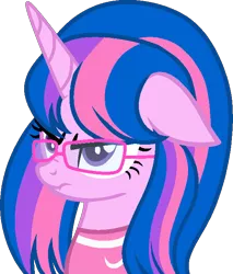 Size: 576x675 | Tagged: safe, artist:muhammad yunus, derpibooru import, oc, oc:hsu amity, unofficial characters only, alicorn, pony, angry, base used, clothes, female, floppy ears, glasses, image, mare, not twilight sparkle, png, simple background, solo, transparent background, unamused, vector