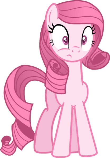 Size: 1141x1643 | Tagged: safe, artist:muhammad yunus, derpibooru import, oc, oc:annisa trihapsari, unofficial characters only, earth pony, pony, base used, earth pony oc, female, image, mare, not rarity, pink body, pink hair, png, simple background, solo, transparent background, vector, wat, wide eyes