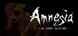 Size: 460x215 | Tagged: grimdark, artist:ddrkreature, derpibooru import, fluttershy, pegasus, pony, amnesia the dark descent, creepypasta, image, my little amnesia, no eyes, png, scared