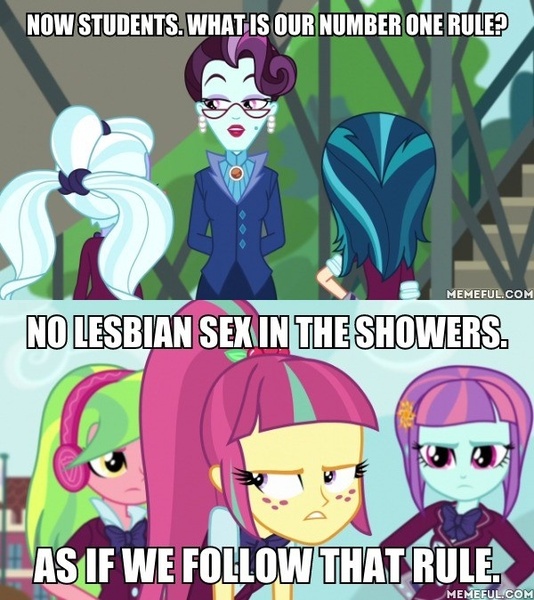 Size: 600x674 | Tagged: safe, derpibooru import, edit, edited screencap, screencap, indigo zap, lemon zest, principal abacus cinch, sour sweet, sugarcoat, sunny flare, equestria girls, friendship games, caption, image, image macro, jpeg, shadow five, text