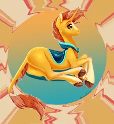 Size: 3573x3908 | Tagged: safe, alternate version, artist:unfinishedheckery, derpibooru import, sunburst, pony, unicorn, butt, cape, clothes, digital art, high res, hooves, horn, image, jpeg, looking at you, lying down, male, plot, solo, stallion, tail