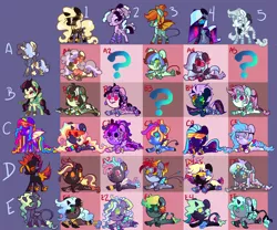 Size: 2160x1800 | Tagged: safe, artist:lavvythejackalope, derpibooru import, oc, unofficial characters only, bat pony, earth pony, pony, unicorn, base used, bat pony oc, bat wings, earth pony oc, horn, image, png, unicorn oc, wings