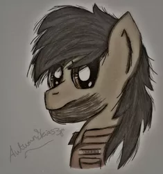 Size: 606x645 | Tagged: safe, artist:pegasski, derpibooru import, oc, unofficial characters only, earth pony, pony, beard, bust, clothes, earth pony oc, facial hair, image, male, png, smiling, solo, stallion