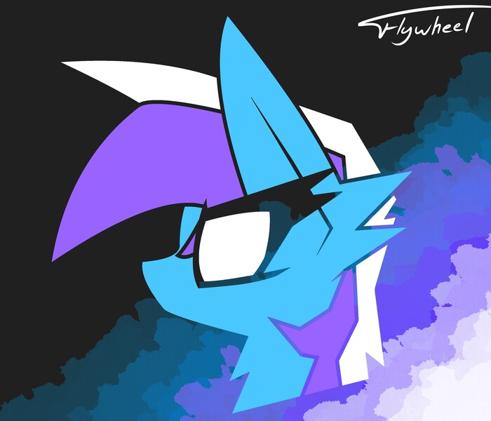 Size: 3500x2999 | Tagged: safe, artist:flywheel, derpibooru import, oc, oc:flywheel, bust, image, jpeg, portrait