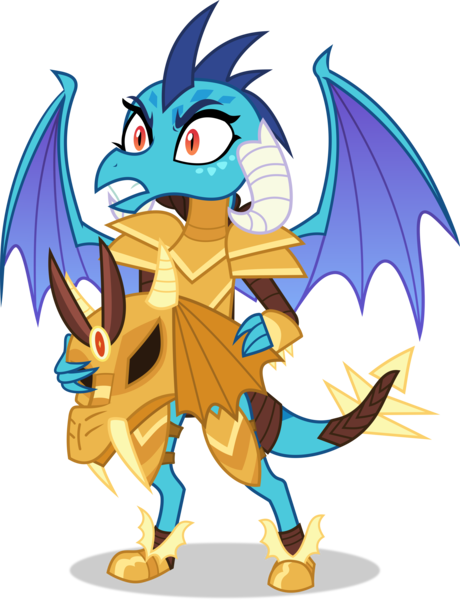 Size: 4636x6051 | Tagged: safe, artist:frownfactory, derpibooru import, princess ember, dragon, gauntlet of fire, armor, dragoness, female, helmet, horns, image, pauldron, png, sabaton, simple background, solo, transparent background, vambrace, vector, wings