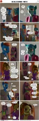 Size: 2000x6190 | Tagged: suggestive, artist:stellarator, derpibooru import, adagio dazzle, aria blaze, sonata dusk, oc, oc:smoothie, anthro, unguligrade anthro, comic:we will be adored, comic:we will be adored part 10, 3d, blender, comic, cycles, image, not sfm, png, vulgar