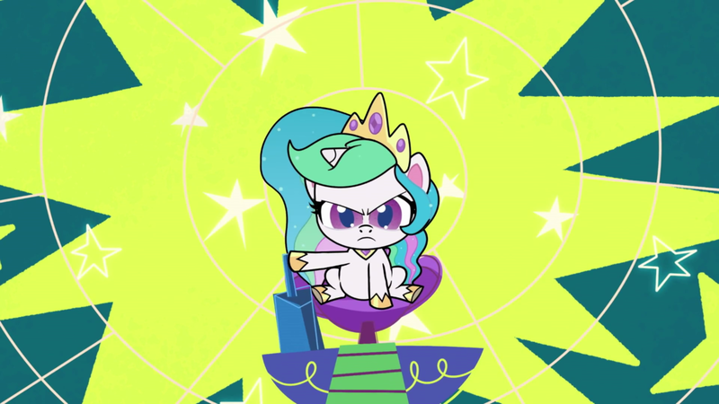 Size: 1920x1080 | Tagged: safe, derpibooru import, screencap, princess celestia, my little pony: pony life, princess probz, spoiler:pony life s01e01, image, png, solo