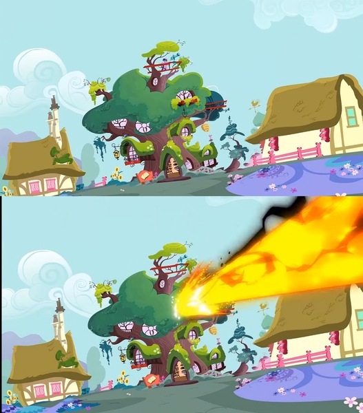 Size: 1717x1956 | Tagged: safe, derpibooru import, edit, edited screencap, editor:notxweeb, screencap, season 4, twilight's kingdom, background, exploitable, exploitable meme, golden oaks library, image, implied tirek, jpeg, library, magik, meme, meme template, spoiler, template