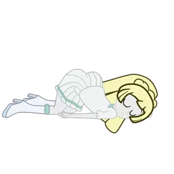 Size: 2952x2952 | Tagged: safe, artist:gmaplay, derpibooru import, oc, oc:lillie belle, equestria girls, ass, butt, image, png, sleeping, solo