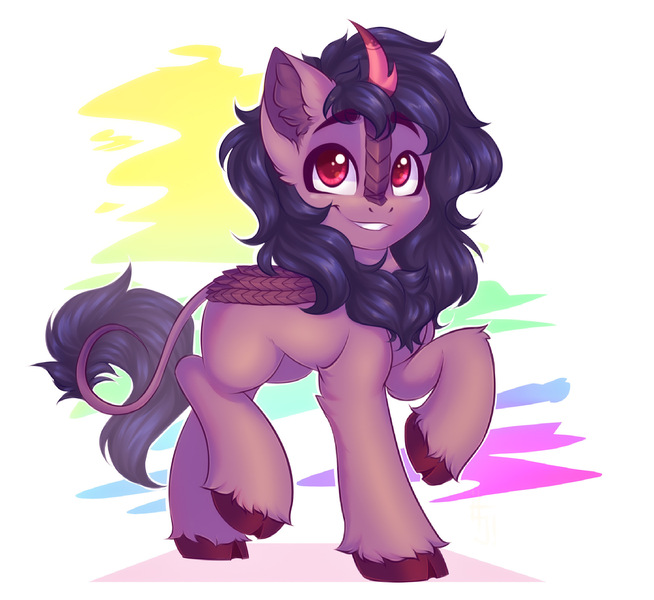 Size: 2396x2198 | Tagged: safe, artist:falafeljake, derpibooru import, oc, kirin, image, jpeg, solo