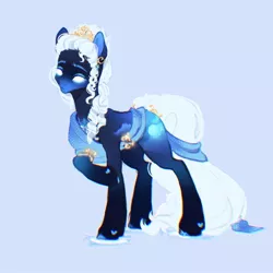 Size: 950x950 | Tagged: safe, alternate version, artist:drdepper, derpibooru import, oc, unofficial characters only, earth pony, pony, ear piercing, earring, frown, glowing eyes, image, jewelry, jpeg, piercing, sash, solo, tiara