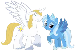 Size: 5653x3779 | Tagged: safe, artist:brutalityinc, artist:digimonlover101, derpibooru import, edit, idw, prince blueblood, trixie, alicorn, pony, absurd resolution, alicornified, bluecorn, bluetrix, crown, duo, female, floppy ears, grin, idw showified, image, jewelry, lidded eyes, looking at you, male, png, race swap, raised eyebrow, raised hoof, regalia, shipping, simple background, smiling, smirk, smug, spread wings, stallion, straight, transparent background, trixiecorn, unshorn fetlocks, vector, wings