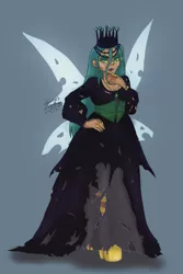 Size: 1181x1772 | Tagged: safe, artist:shacy's pagelings, derpibooru import, queen chrysalis, changeling, changeling queen, human, female, humanized, image, png, solo