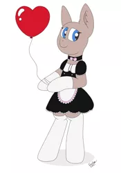 Size: 1750x2500 | Tagged: safe, artist:cuddle_cruise, derpibooru import, any gender, any race, balloon, balloon fetish, clothes, collar, commission, example, fetish, gloves, heart balloon, helium, image, jpeg, maid, skirt, socks, ych example, your character here