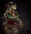 Size: 1848x2048 | Tagged: safe, artist:toastzebra, derpibooru import, oc, oc:shauri, anthro, zebra, bone, female, image, jpeg, mask, spear, tribal, weapon
