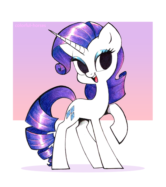 Size: 1535x1725 | Tagged: safe, artist:syrupyyy, derpibooru import, rarity, pony, unicorn, bedroom eyes, cute, eyeshadow, female, image, makeup, mare, open mouth, png, raised hoof, raribetes, solo, traditional art