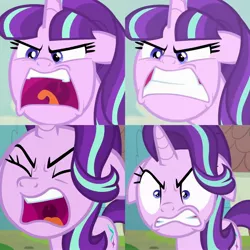 Size: 2289x2289 | Tagged: safe, derpibooru import, starlight glimmer, the cutie map, the parent map, angry, furious, i created harmony, image, jpeg, rage, ragelight glimmer