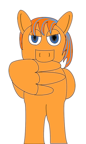 Size: 646x1080 | Tagged: safe, artist:nittany discord, derpibooru import, oc, oc:cold front, pegasus, 1000 hours in gimp, april fools 2021, grooming, image, pegasus oc, png, preening, wings