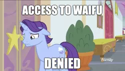 Size: 881x500 | Tagged: safe, derpibooru import, edit, edited screencap, editor:yutah123, screencap, pony, unicorn, student counsel, background pony, caption, crying, denied, door, image, jpeg, meme, school of friendship, tears of sadness, text