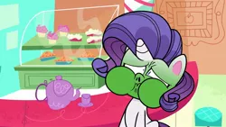 Size: 1920x1080 | Tagged: safe, artist:inflationvideo, derpibooru import, screencap, my little pony: pony life, spoiler:pony life season 2, green face, image, jpeg, puffy cheeks, sick