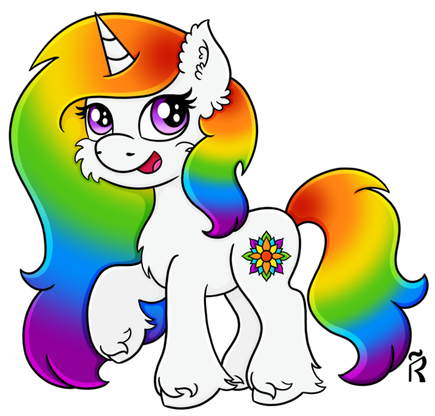 Size: 1600x1530 | Tagged: safe, artist:dawn-designs-art, derpibooru import, oc, oc:karma, unofficial characters only, pony, unicorn, cheek fluff, chest fluff, commission, commissions open, ear fluff, female, image, mare, multicolored hair, png, rainbow hair, simple background, solo, transparent background, unshorn fetlocks