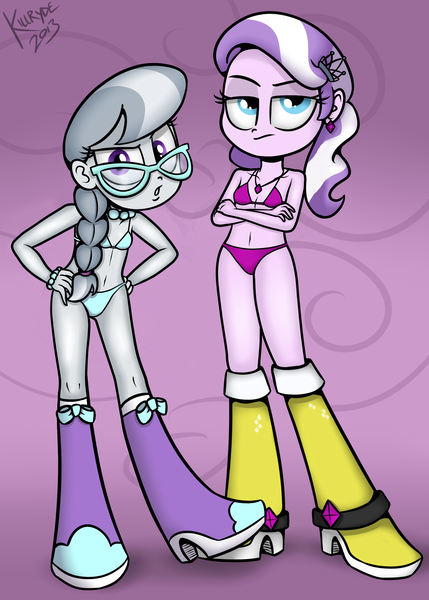 Size: 2000x2800 | Tagged: suggestive, artist:killryde, banned from derpibooru, edit, diamond tiara, silver spoon, equestria girls, accessories, boots, bra, bracelet, clothes, female, glasses, image, jacket, jewelry, lolicon, necklace, panties, png, shoes, skirt, unamused, underage, underwear, underwear edit