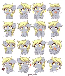 Size: 3400x4000 | Tagged: safe, artist:symbianl, derpibooru import, derpy hooves, pegasus, pony, cute, derpabetes, expressions, image, png, solo, symbianl is trying to murder us, weapons-grade cute