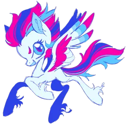 Size: 1280x1240 | Tagged: safe, artist:webkinzworldz, derpibooru import, zipp storm, pegasus, pony, ear fluff, female, g5, image, leg fluff, mare, open mouth, png, simple background, smiling, solo, spread wings, transparent background, wings, zipp