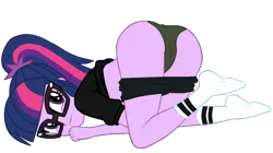 Size: 1280x717 | Tagged: suggestive, artist:edy_january, artist:philelmago, derpibooru import, edit, vector edit, sci-twi, twilight sparkle, equestria girls, butt, commander, image, mita shieoi, png, sexy, sgt. mita.shieoi, solo, twibutt, vector, world of tanks, world of tanks blitz