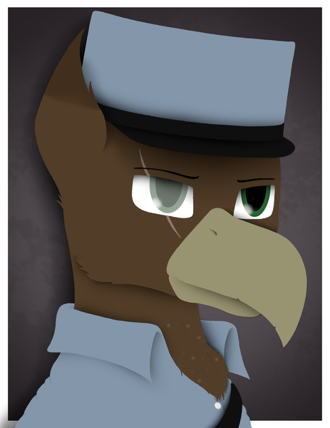 Size: 1080x1400 | Tagged: safe, artist:tiviyl, derpibooru import, oc, gryphon, equestria at war mod, clothes, commission, image, military uniform, png, scar, uniform