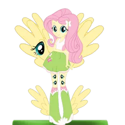 Size: 2289x2289 | Tagged: safe, derpibooru import, editor:mario101, editor:notxweeb, fluttershy, human, equestria girls, angels, badly edited, biblically accurate angels, image, multiple eyes, multiple wings, not salmon, photo, png, simple background, solo, transparent background, wat, wings