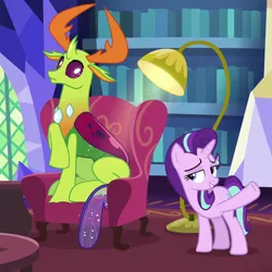 Size: 1080x1080 | Tagged: safe, derpibooru import, edit, edited screencap, screencap, starlight glimmer, thorax, changedling, changeling, pony, unicorn, triple threat, 1000 hours in ms paint, cropped, duo, female, image, king thorax, male, mare, png, runny nose, snot, snot edit