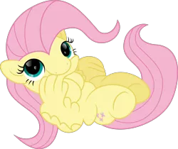 Size: 4080x3430 | Tagged: safe, artist:lincolnbrewsterfan, derpibooru import, fluttershy, pegasus, pony, .svg available, curled up, cute, cute face, cute smile, derpibooru exclusive, female, fluttershy's cutie mark, grooming, image, inkscape, lincolnbrewsterfan is trying to murder us, looking at you, looking up, mare, no base, png, preening, shyabetes, smiling, smiling at you, vector, weapons-grade cute, wings