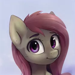 Size: 1024x1024 | Tagged: safe, artist:thisponydoesnotexist, derpibooru import, machine learning generated, bust, cute, image, jpeg, looking at you, neural network, not fluttershy, portrait, smiling, smiling at you, solo