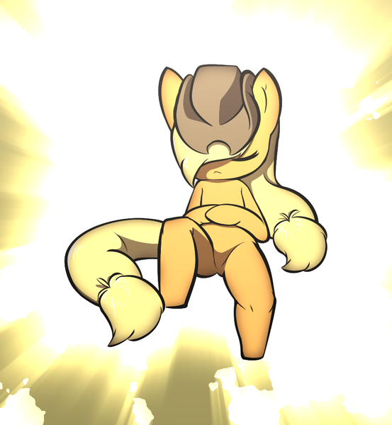 Size: 909x987 | Tagged: safe, artist:afkregen, derpibooru import, applejack, anthro, earth pony, semi-anthro, unguligrade anthro, anatomically incorrect, cowboy hat, digital art, eyes closed, female, hat, image, incorrect leg anatomy, png, sleeping, solo, tail, thighs