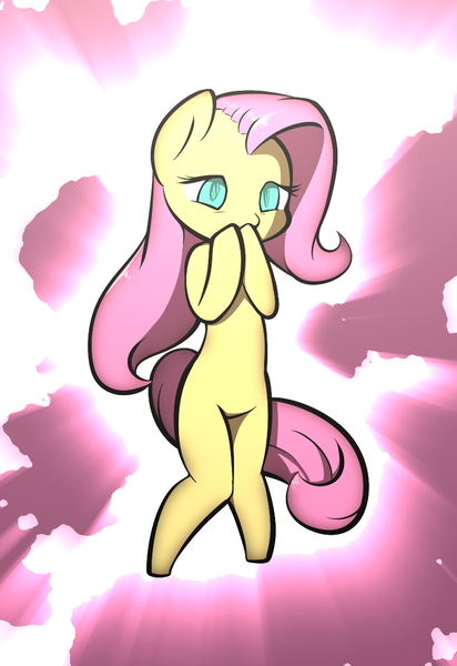 Size: 777x1131 | Tagged: safe, artist:afkregen, derpibooru import, fluttershy, anthro, pegasus, semi-anthro, unguligrade anthro, anatomically incorrect, covering mouth, digital art, female, image, incorrect leg anatomy, png, solo, tail, thighs