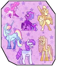 Size: 3173x3625 | Tagged: safe, artist:spudsmcfrenzy, derpibooru import, applejack, fluttershy, pinkie pie, rainbow dash, rarity, twilight sparkle, pegasus, pony, alternate design, earth pony fluttershy, earth pony rarity, flapplejack, image, mane six, pegasus twilight sparkle, png, race swap, twitterina design, unicorn pinkie pie, unicorn rainbow dash