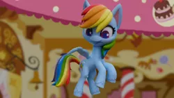 Size: 1920x1080 | Tagged: safe, derpibooru import, screencap, rainbow dash, pony, cake off, my little pony: stop motion short, image, png, solo, stop motion
