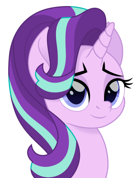 Size: 1159x1500 | Tagged: safe, artist:cloudyglow, derpibooru import, starlight glimmer, pony, unicorn, bust, cute, female, glimmerbetes, image, looking at you, mare, movie accurate, png, portrait, solo, vector