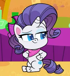 Size: 833x903 | Tagged: safe, derpibooru import, screencap, rarity, my little pony: pony life, spoiler:pony life s02e10, cropped, image, jpeg, solo, the great cowgirl hat robbery