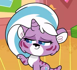 Size: 1015x927 | Tagged: safe, derpibooru import, screencap, my little pony: pony life, spoiler:pony life s02e12, back to the present, cropped, image, jpeg, lightning chill, solo