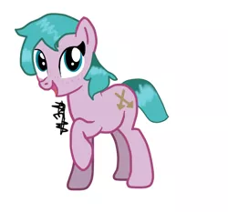 Size: 612x570 | Tagged: safe, artist:caecii, artist:djmatinext, derpibooru import, oc, earth pony, pony, base used, drawn on phone, female, female oc, image, learning to draw, png, simple background, solo, white background